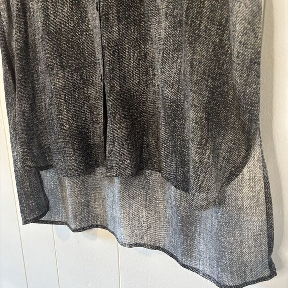 Eileen Fisher NEW Button Up Silk Mandarin Collar Sleeveless Tank Medium Neutral - Picture 10 of 13